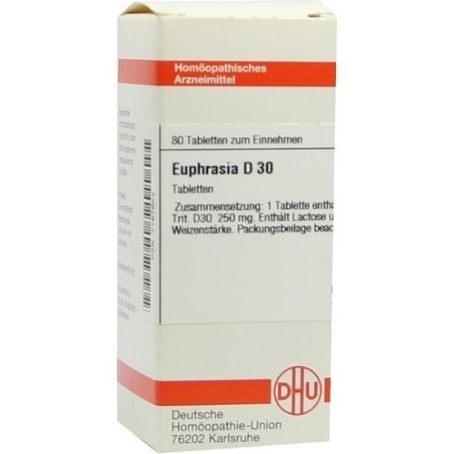 EUPHRASIA D 30 Tabletten 80 St Euphrasia Homöopathische
