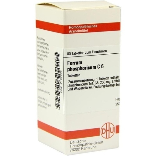 FERRUM PHOSPHORICUM C 6 Tabletten* 80 St