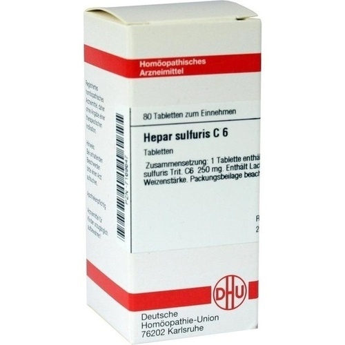 HEPAR SULFURIS C 6 Tabletten* 80 St