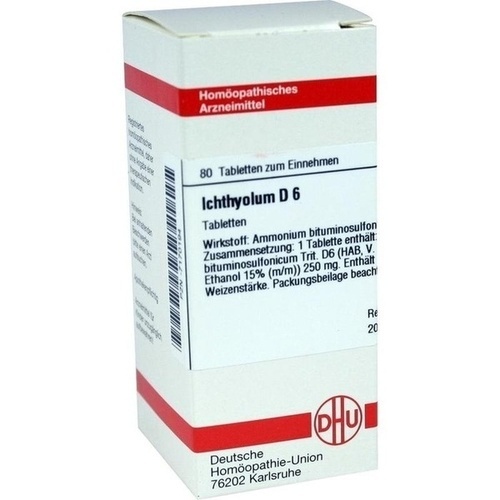 ICHTHYOLUM D 6 Tabletten* 80 St