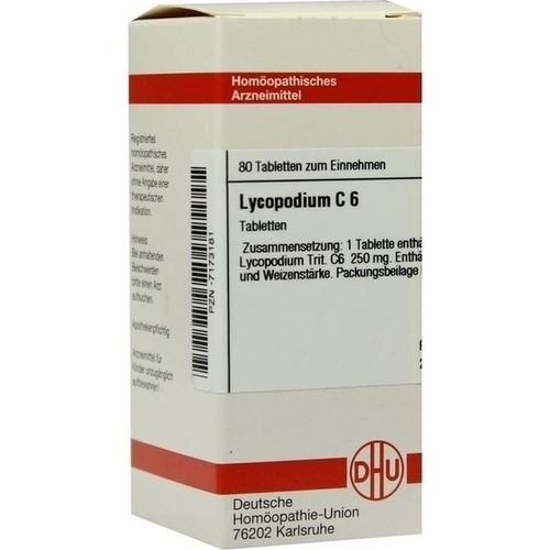 LYCOPODIUM C 6 Tabletten* 80 St