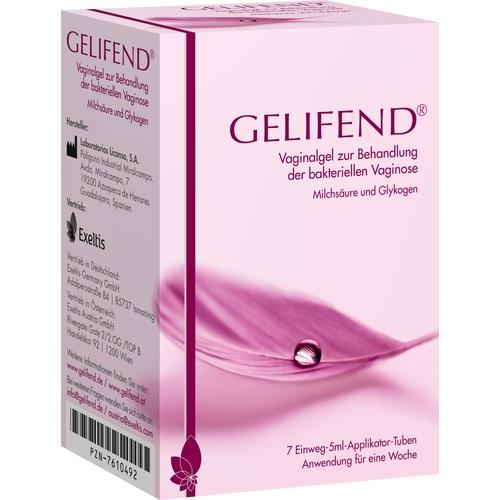 GELIFEND Vaginalgel 7X5 ml - Scheidentrockenheit - Wechseljahre - Best Ager - Typisch Frau - Frauenapotheke GELIFEND Vaginalgel 7X5 ml - Scheidentrockenheit - Wechseljahre - Best Ager - Typisch Frau - Frauenapotheke