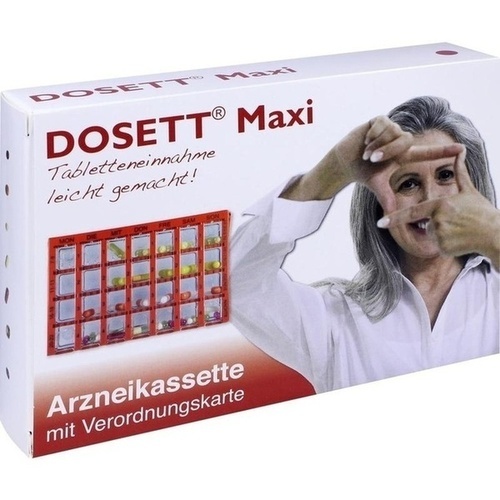 DOSETT Maxi Arzneikassette rot 1 St