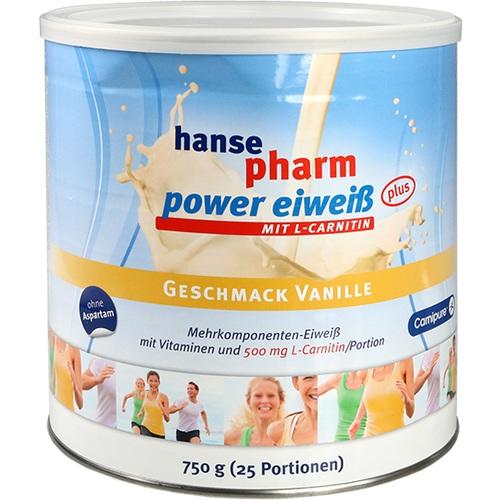 HANSEPHARM Power Eiweiß plus Vanille Pulver 750 g