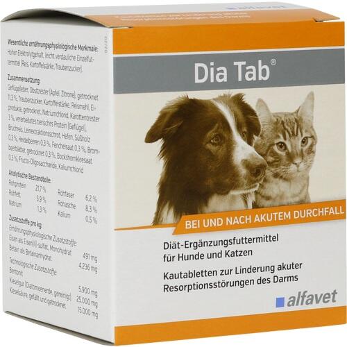 DIA TAB Kautabletten f. Hunde/Katzen 6x5,5 g