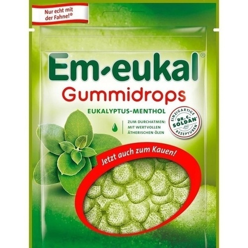 EM-EUKAL Gummidrops Eukalyptus-Menthol zuckerhalt.