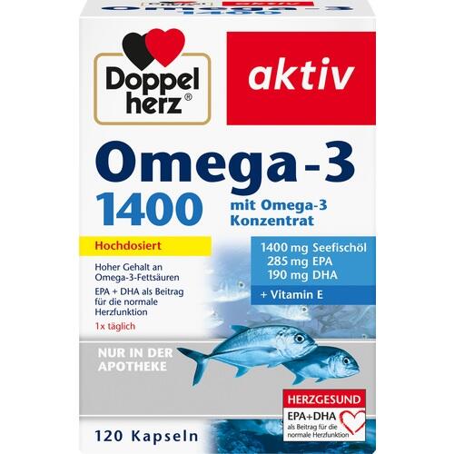 DOPPELHERZ Omega-3 1.400 Kapseln