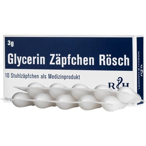Glycerin ZÄPFCHEN Rösch 3 g gegen Verstopfung 10 St | Delmed