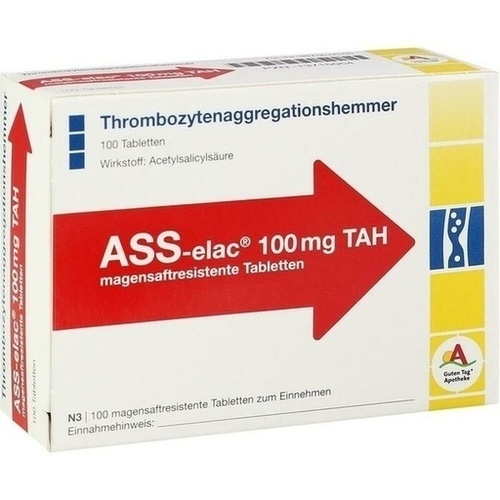 ASS elac 100 mg TAH magensaftresistente Tabletten
