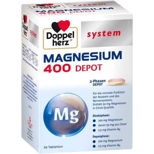 Doppelherz Magnesium 500 2-Phasen Magnesium als Beitrag für die normale Muskel 