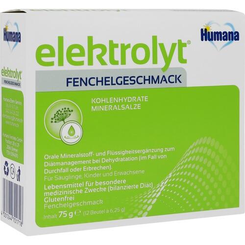 HUMANA Elektrolyt Fenchel Pulver Faltschachtel 75 g