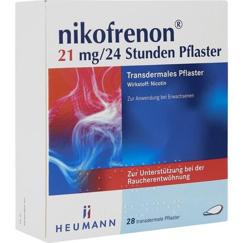 nikofrenon 21 mg/24 Stunden Pflaster: Nichtraucher werden mit nikofrenon -  Nikotinpflaster, Wirkstoff Nikotin, 28 Stück : : Drogerie &  Körperpflege
