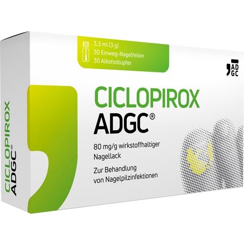 CICLOPIROX ADGC 80 mg/g wirkstoffhalt.Nagellack CICLOPIROX ADGC 80 mg/g wirkstoffhalt.Nagellack