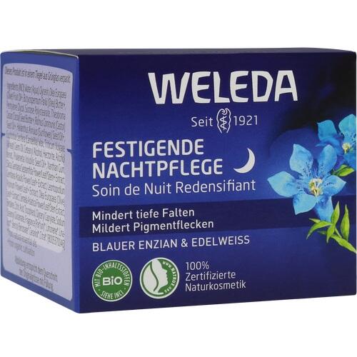 WELEDA festigende Nachtpflege blauer Enz.&Edelwei.