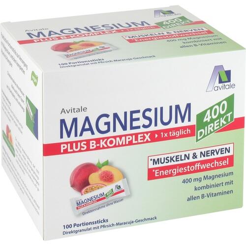 MAGNESIUM 400+B-Komplex direkt Pfir.Mar.Gra.Sticks