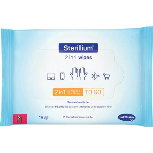 STERILLIUM 2in1 wipes Hand- u.Flächendesinfektion