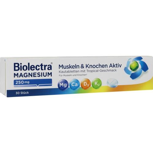 BIOLECTRA Magnesium 250 mg Muskeln & Kno.Aktiv KTA