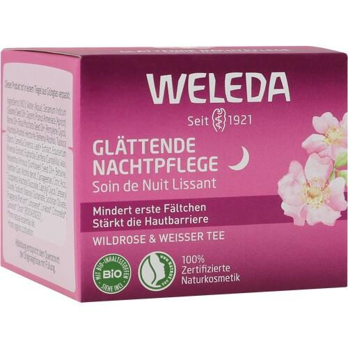 WELEDA glättende Nachtpflege Wildrose & weißer Tee