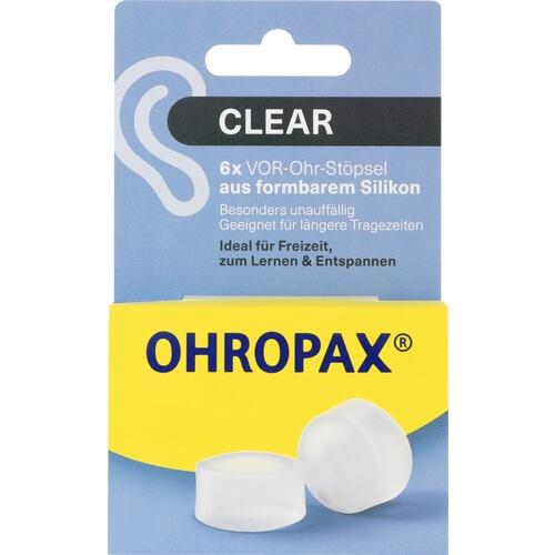 OHROPAX Clear Silikon Vor-Ohr Stöpsel