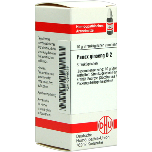 PANAX GINSENG D 2 Globuli 10 g - DHU remedies - Brand shop