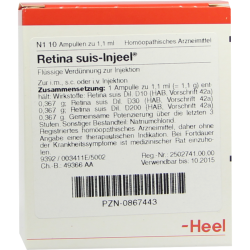 RETINA SUIS Injeel Ampullen