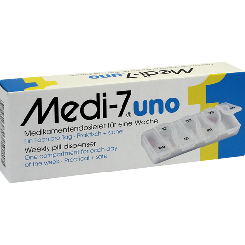 MEDI 7 uno Medikamentendosierer für 7 Tage weiß