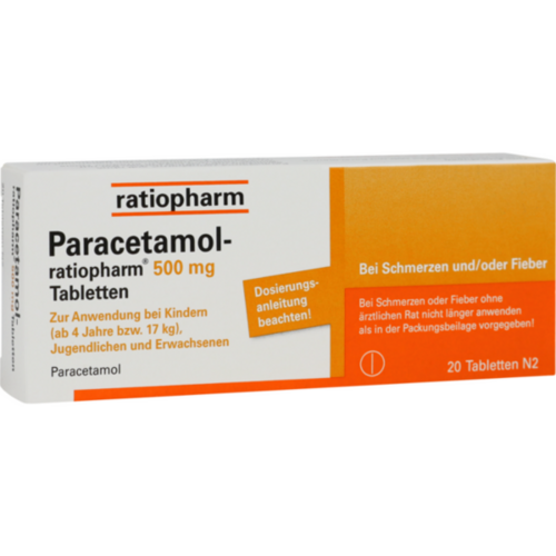 PARACETAMOL-ratiopharm 500 mg Tabletten