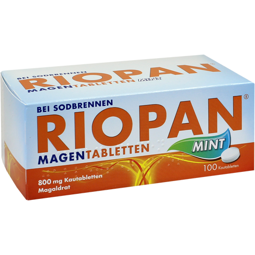 RIOPAN Tabletki żołądkowe Mięta 800 mg tabletki do rozgryzania i żucia