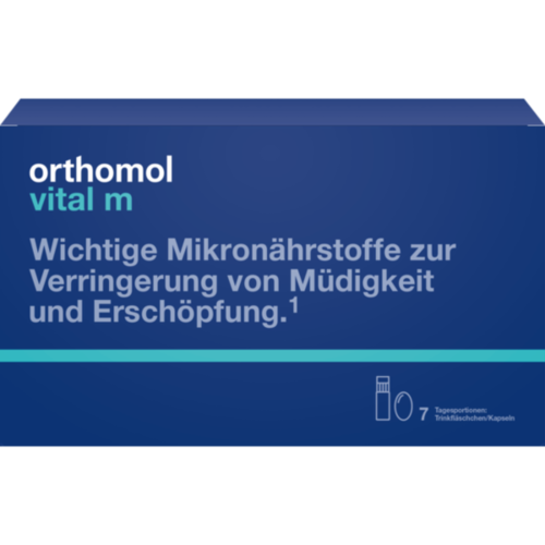 ORTHOMOL Vital M Trinkfläschchen/Kaps.Kombipack.