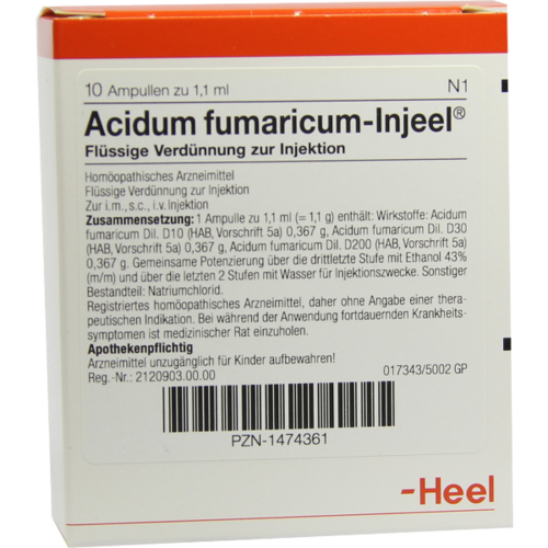 ACIDUM FUMARICUM INJEEL Ampullen