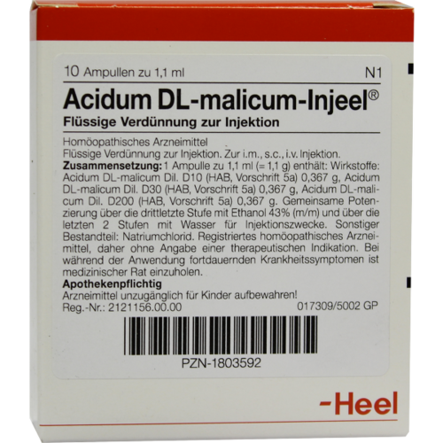 ACIDUM DL-malicum Injeel Ampullen