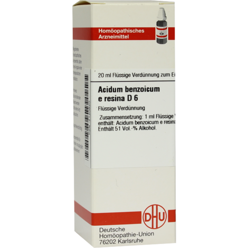 ACIDUM BENZOICUM E Resina D 6 Dilution