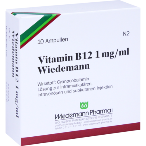 VITAMIN B12 WIEDEMANN 1 mg/ml Injektionslsg.Amp.