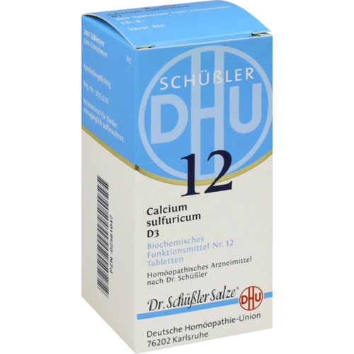 BIOCHEMIE DHU 12 Calcium sulfuricum D 3 Tabletten