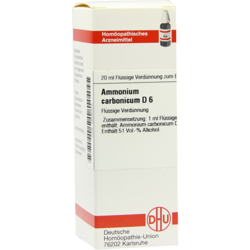 AMMONIUM CARBONICUM D 6 Dilution