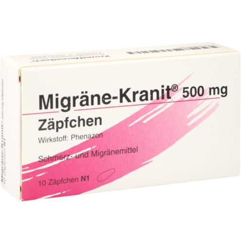MIGRÄNE KRANIT 500 mg Zäpfchen