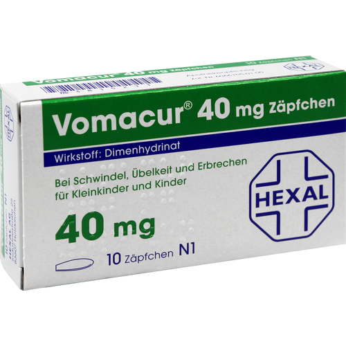 VOMACUR 40 Suppositorien