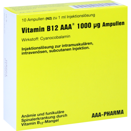 VITAMIN B12 AAA 1000 μg Ampullen Injektionslsg.