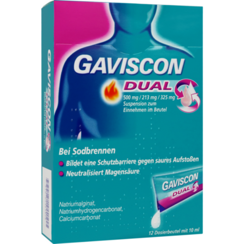 GAVISCON Dual 500mg/213mg/325mg Susp.z.Einn.Btl.