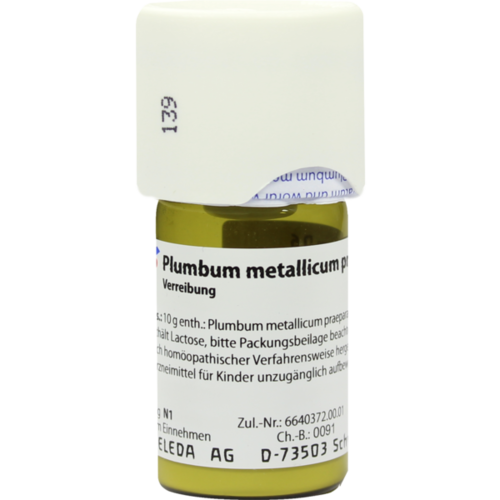 PLUMBUM METALLICUM praep. D 6 Trituration