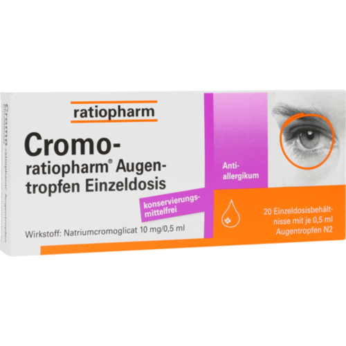 CROMO-RATIOPHARM Augentropfen Einzeldosis