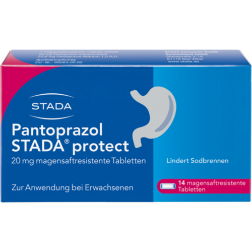 PANTOPRAZOL STADA protect 20 mg magensaftresistente Tabletten