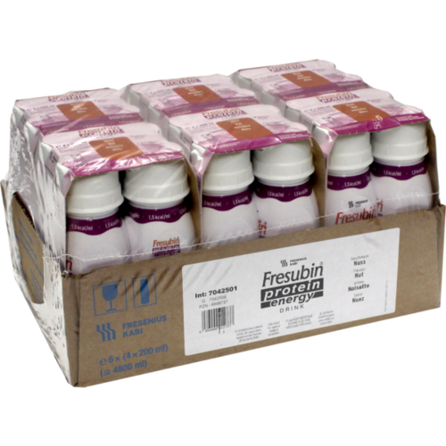 FRESUBIN PROTEIN Energy DRINK Nuss Trinkflasche 6X4X200 ml arzneiprivat