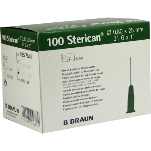 STERICAN Kanülen 21 Gx1 0,8x25 mm