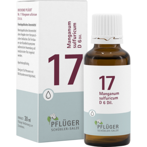 BIOCHEMIE Pflüger 17 Manganum sulfuricum D 6 Tro.