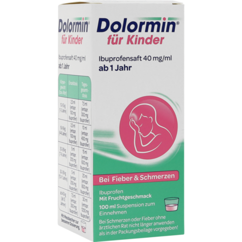 DOLORMIN für Kinder Ibuprofensaft 40 mg/ml Susp.