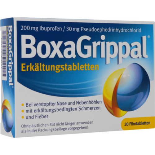BOXAGRIPPAL Erkältungstabletten 200 mg/30 mg FTA