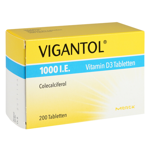 Vitamin D3 Tabletten   200 st   PZN13155690 VIGANTOL 1.000 I.E 