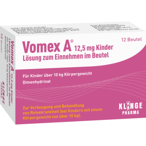 VOMEX A 12,5 mg Oral solution for children in a sachet