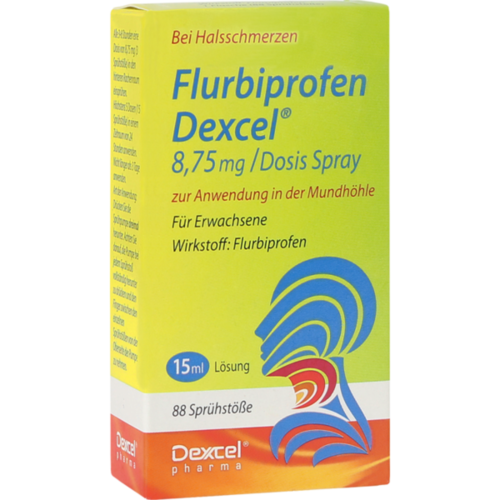 FLURBIPROFEN Dexcel 8,75 mg/Dosis Spray Mundhöhle